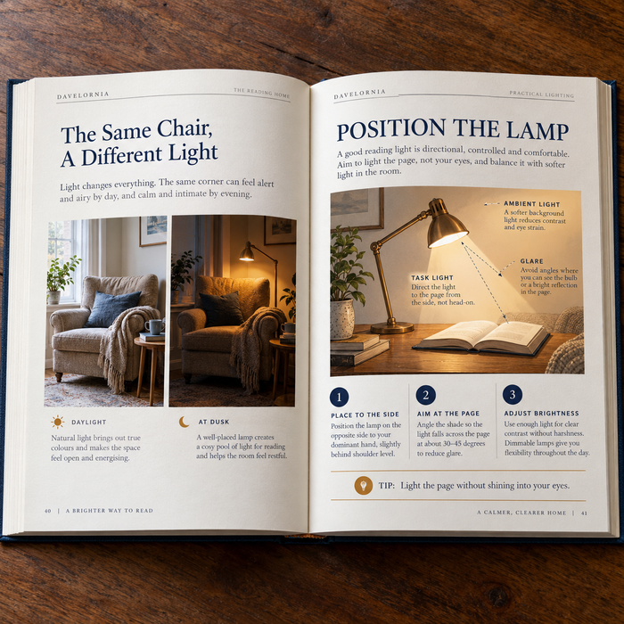 An example page from Light for the Page.