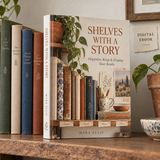 Cover preview of Shelves with a Story, a digital PDF guide.