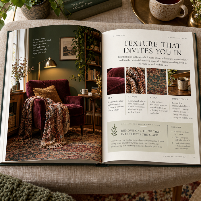 An example page from The Quiet Room Edit.